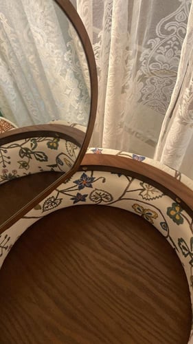 تسريحه مع طقم كرسي تزيين أو العناية (قماش مشجر )