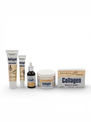 مجموعة الكولاجين للعناية بالجسم 5قطع من صن شاين