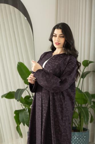 عباية نص كلوش بنفسجي