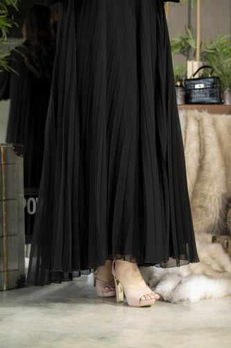 عباية اسود دبل كسرات