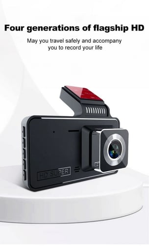 كاميرا طاقة شمسية + داش كام مع شاشة