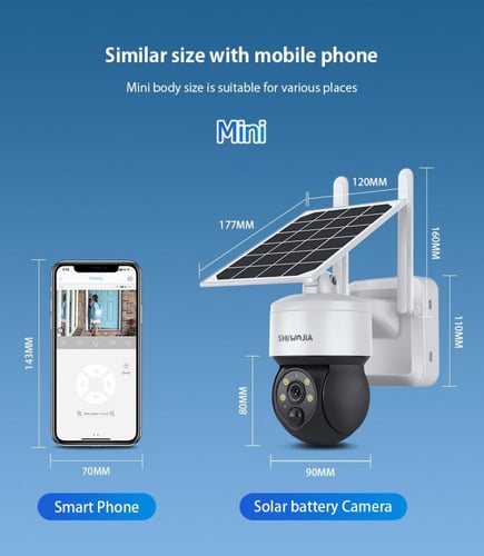كاميرا لا سلكية واي فاي/4G مراقبة بلوح طاقة شمسية