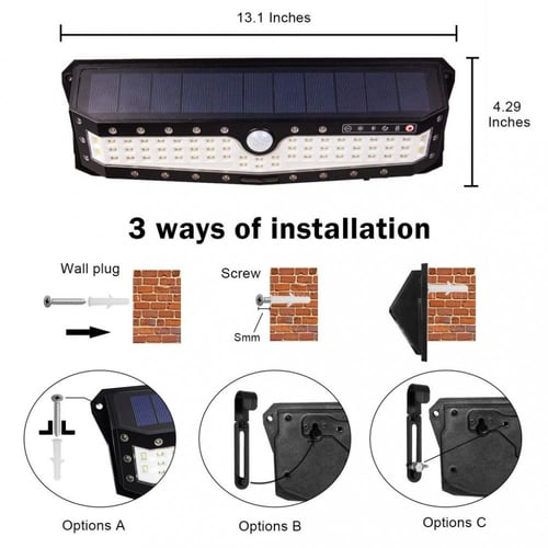 اضاءه جداريه كبير تعمل بالطاقة الشمسية