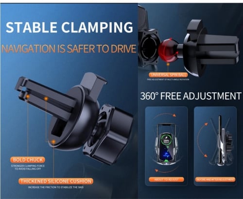 حامل و شاحن موبايل ذكي مستشعر سيارة