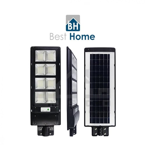 كشاف شارع طاقة شمسية مع جدارية طاقة شمسية