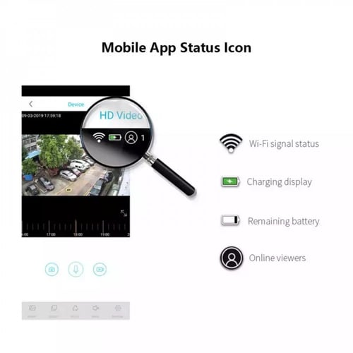 كاميرا مراقبة WIFI تعمل بالطاقة الشمسية