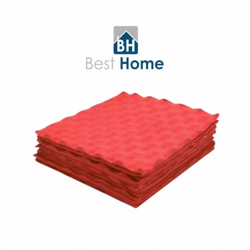 ألواح فوم صوتية عزل الصوت العلاج KTV كاريوكي أحمر