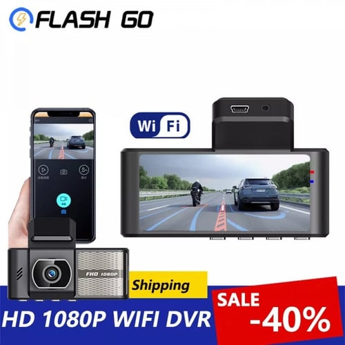 داش كام بكاميرتين اماميه وخلفيه تعمل wifi موديل k1...
