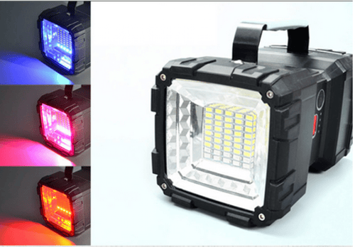 مصباح يدوي متنقل يعمل موزع للكهرباء للجوال و اللمب...