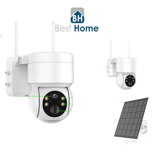 كاميرا 1080P HD واي فاي مراقبة بلوح طاقة شمسية 2MP