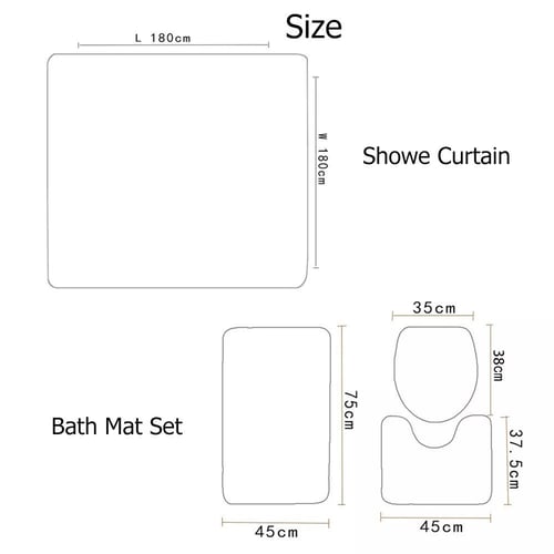 ستارة حمام ثلاثية الابعاد مقاومه للماء