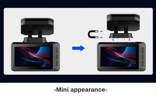 داش كام أمامية و خلفية 4K تصوير عالي الجودة مزودة...