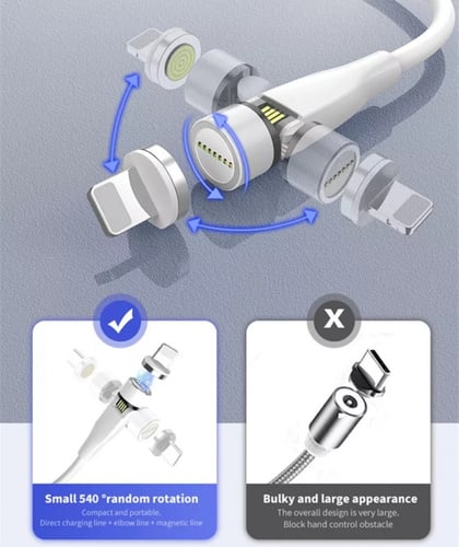 كابل شحن مغناطيسي لشحن جوالات الايفون