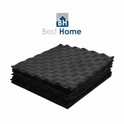 ألواح فوم صوتية عزل الصوت العلاج KTV كاريوكي اسود