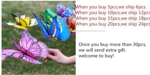 فراشات زينة المنزل و الحديقة 22cm