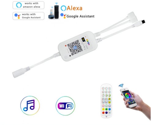 شريط مضيئ تفاعلي 16 مليون لون بخيارات تحكم باللون...