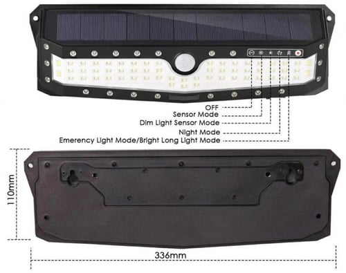 اضاءه جداريه كبير تعمل بالطاقة الشمسية