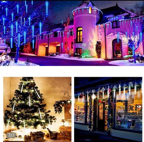 اضاءات ليد خارجية ازرق ملون ابيض