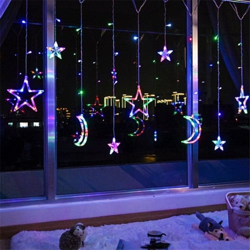 ستارة انارة زينة رمضانية سلاسل نجوم و أقمار