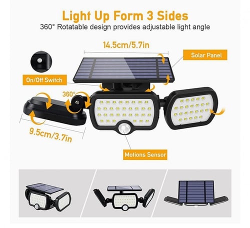 كشاف فلود لايت ثلاثي 6000 كالفن