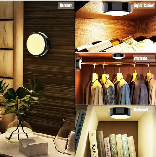 مصباح دفع دائري LED من ويمارت بـ 16 لون متغير ومحد...