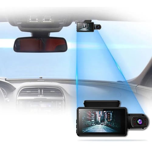 داش كام FHD1080P 3 كاميرات تسجيل فيديو مع شاشة الم...