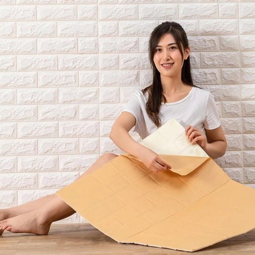 عازل لاصق طوب ابيض للجدران والارضيات