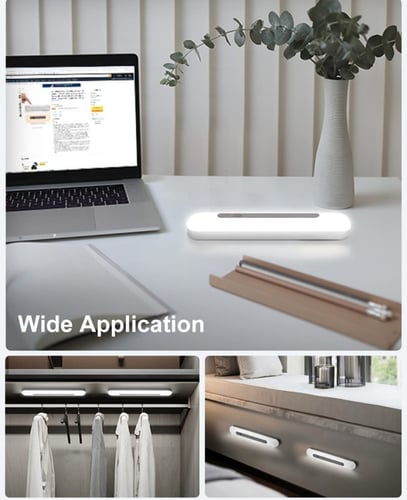32 مصباح خزانة LED مزود بجهاز استشعار حركة، جهاز ا...