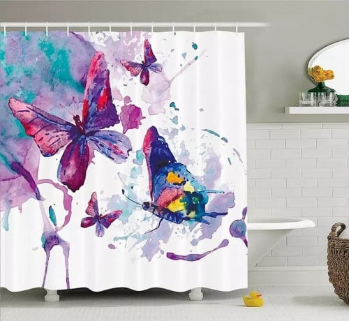 ستارة حمام ثلاثية الابعاد مقاومه للماء