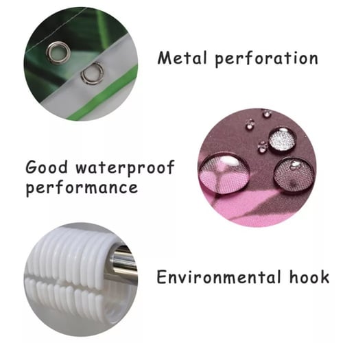 ستارة حمام ثلاثية الابعاد مقاومه للماء