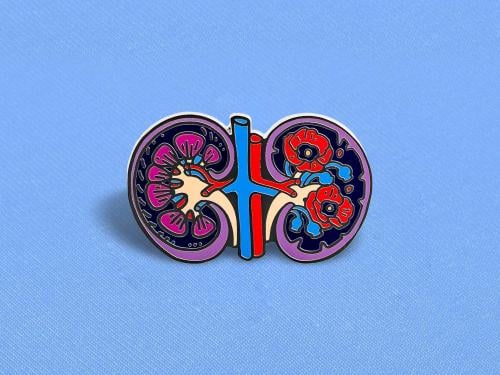 بروش كلية مزهرة (بنفسجي)