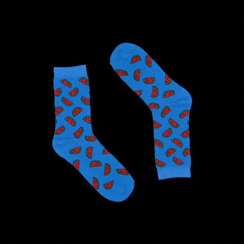 جورب - بطيخ - أزرق