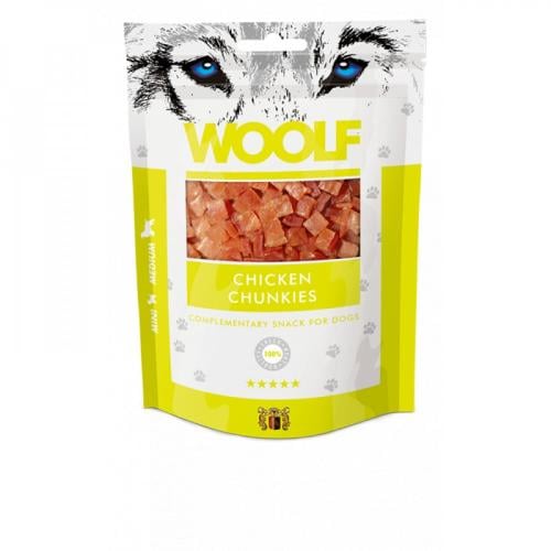 وولف مكافات قطع الدجاج للكلاب Woolf 100g