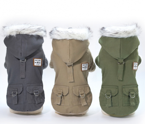 هودي بالفرو للكلاب و القطط بالوان متعددة