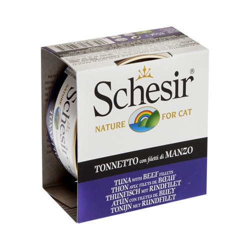 شيزر معلبات التونا مع اللحم البقري بالجيلي للقطط S...