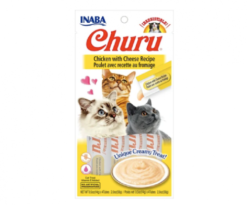 اينابا تشورو هريسة الدجاج مع الجبنة INABA Churu 4x...