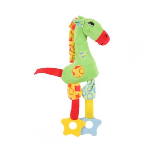 زولكس لعبة مخمل للكلاب بصوت على شكل حصان Zolux