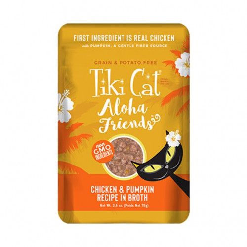 تيكي كات الوها فريندز دجاج مع اليقطين Tiki Cat 70g