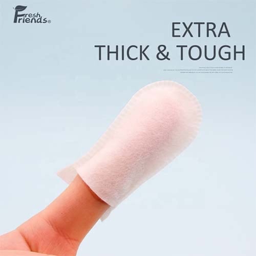 فريش فريندز مسحات بالاصابع لتنظيف الاسنان للقطط وا...