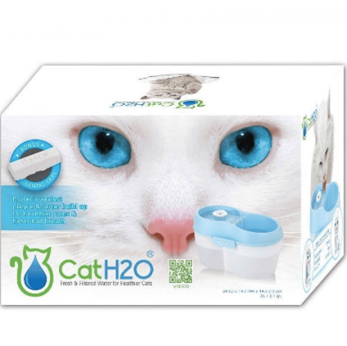 مشربية كهربائية للقطط مع فلتر 2L سماوي