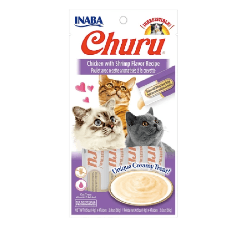 اينابا تشورو هريسة الدجاج مع الجمبري INABA Churu 4...