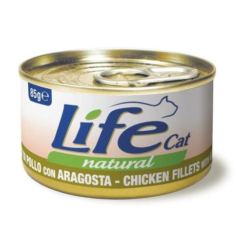 لايف كات طعام رطب بالدجاج واللوبستر Lifecat 85g