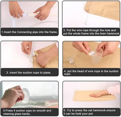 ارجوحة شباك معلقه للقطط