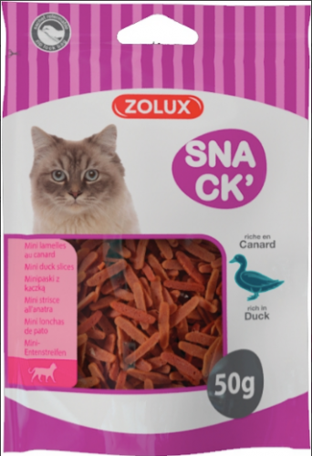 مكافات زولكس للقطط شرائح البط Zolux 50g