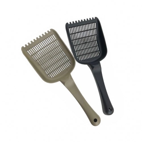 ام بي برغامو سكوب كبير للرمل الناعم اسود MPB