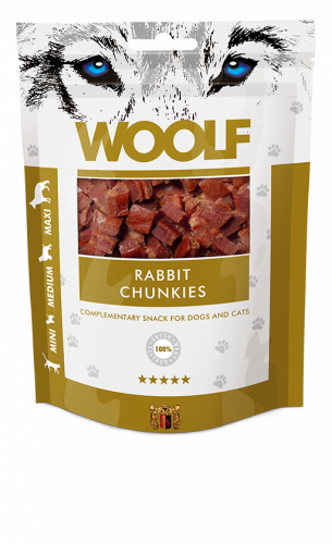 وولف مكافات قطع الارانب للكلاب والقطط Woolf 100g