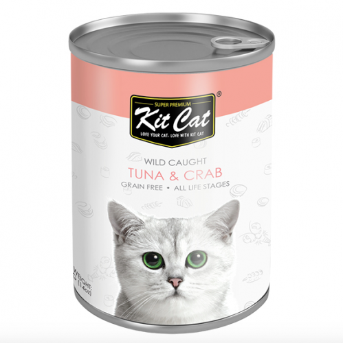 كت كات معلبات التونا والسلطعون Kit Cat 400g