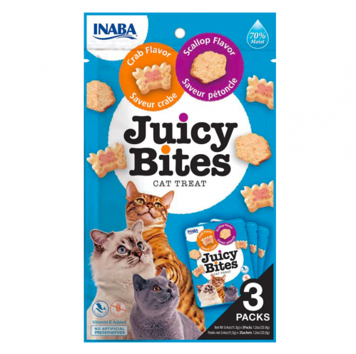 اينابا مكافات رطبه بالسكالوب والكراب INABA Juicy B...