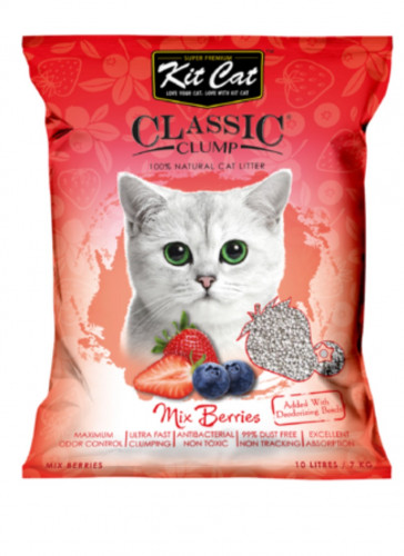 رمل كت كات برائحة التوت والفراولة Kit Cat 10L