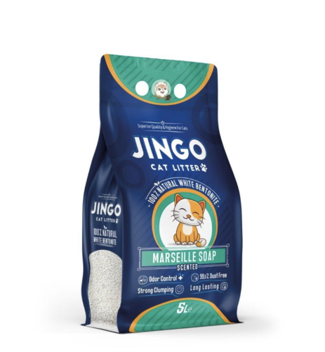 جينغو رمل للقطط بعدة روائح JINGO 5L
